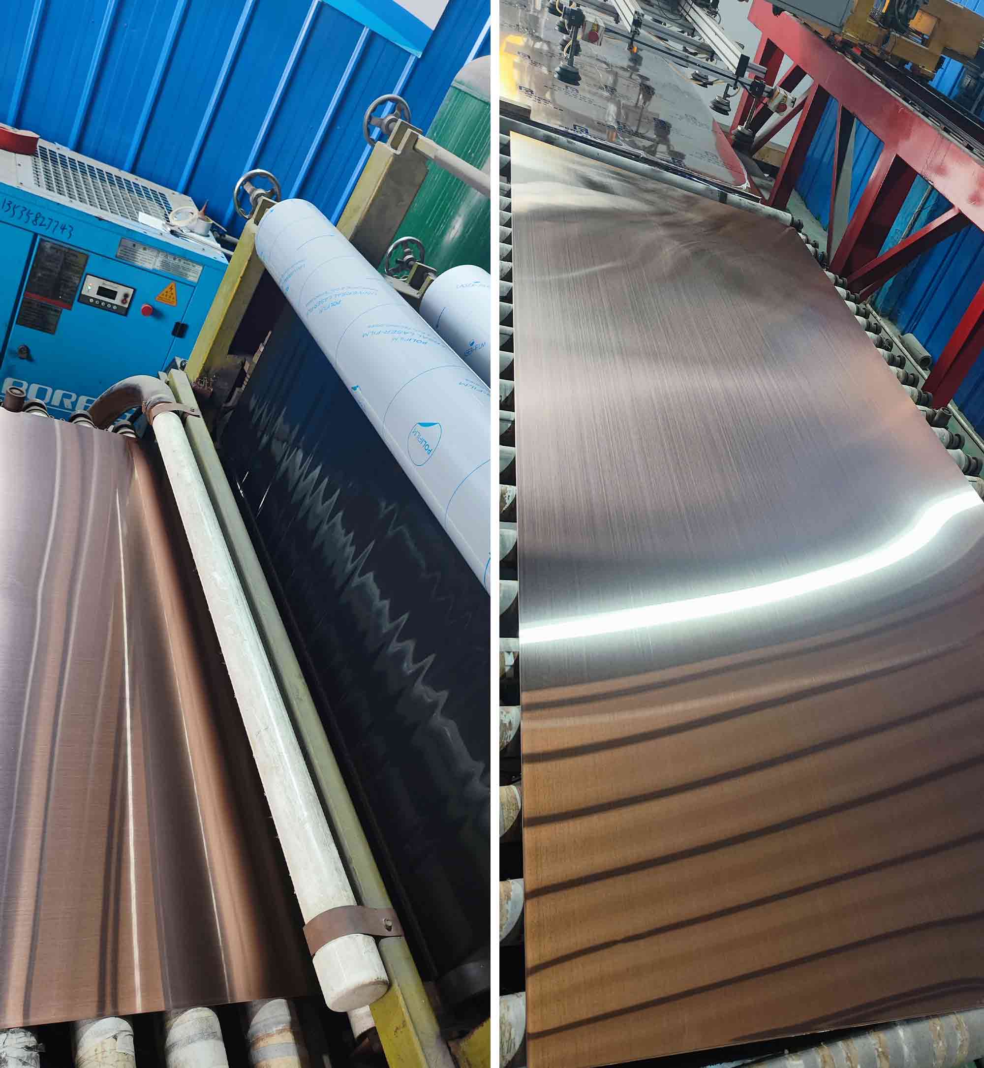 Bronze stainless steel sheet