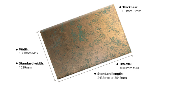 antique copper stainless steel sheets